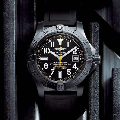 breitling seawolf chrono blacksteel code yellow|Avenger Automatic 45 Seawolf .